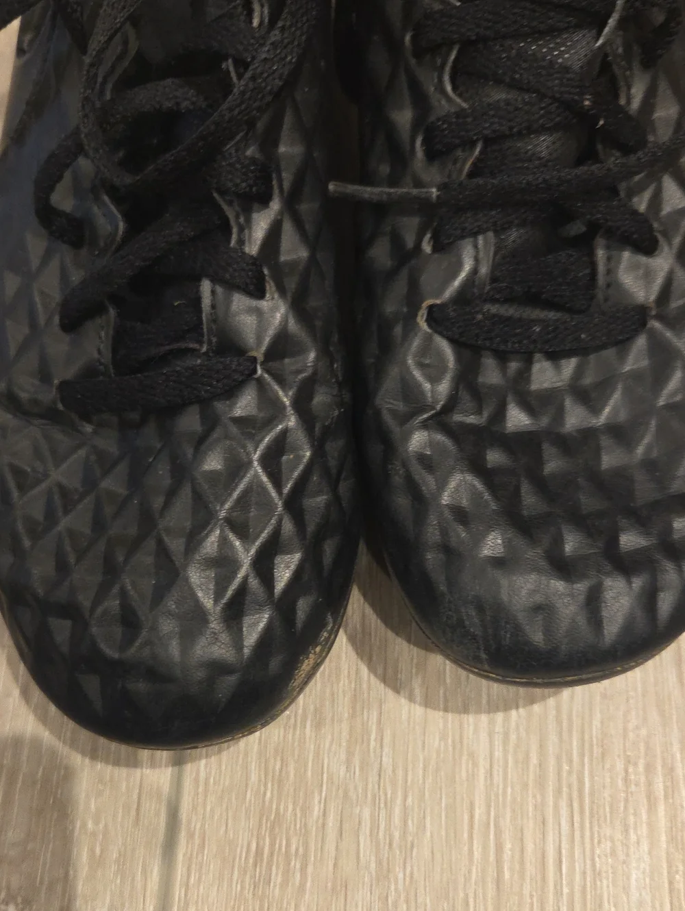 Youth Black Soccer Cleats - Lightweight Performance